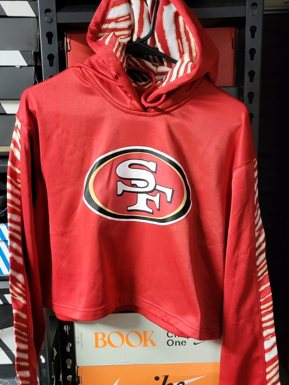 *NEW* NFL Team Apparel San Francisco 49ers Women’s Zubaz Hoodie Size Medium